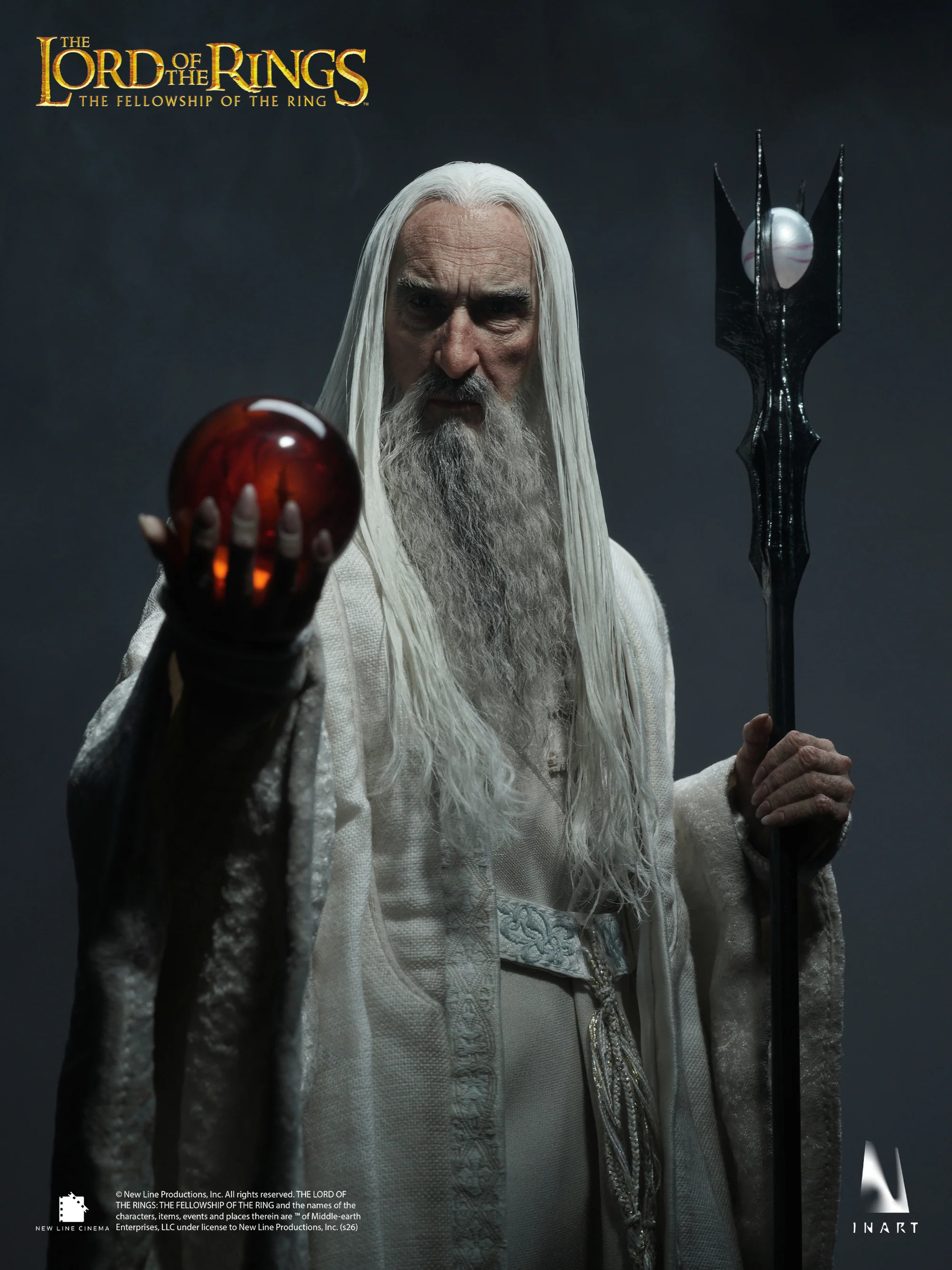 （預訂）INART - A041 1/6 魔戒 : 魔戒現身 Saruman 薩魯曼 可動人偶