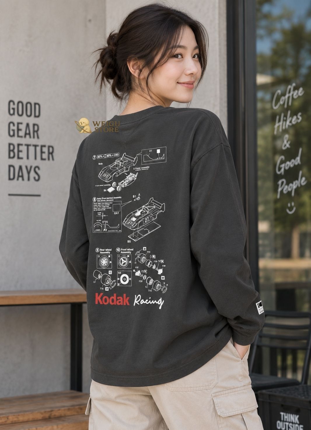 【預購】KODAK 柯達 賽車工程 長袖上衣 K6323LRL81