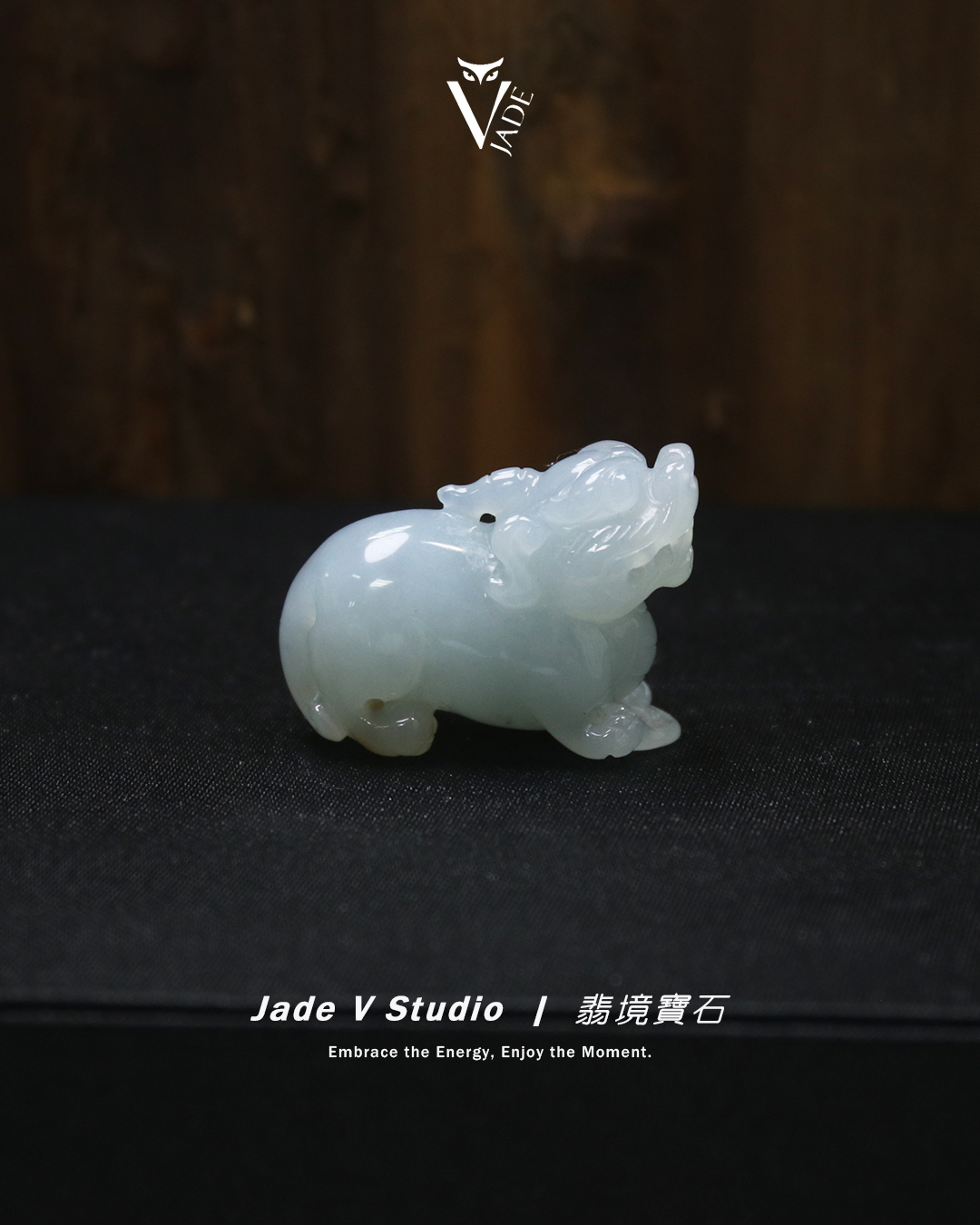 【JadeV｜翡境寶石】糯冰 膠感 灑金 貔貅 翡翠