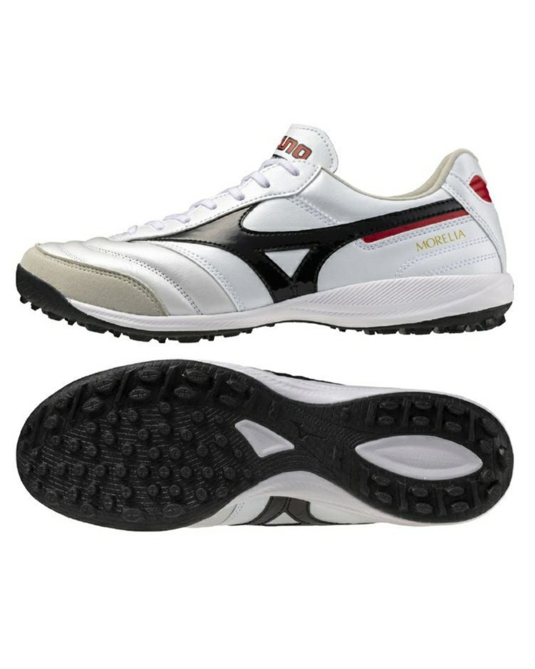 Mizuno Morelia Sala Elite TF Soccer Shoes - White/Black