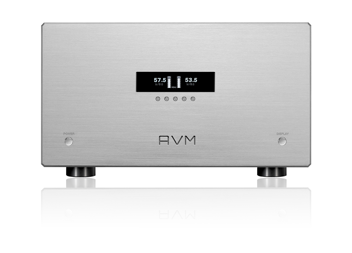 AVM OVATION SA 8.3 Lite 銀色立體聲後級擴大機正面