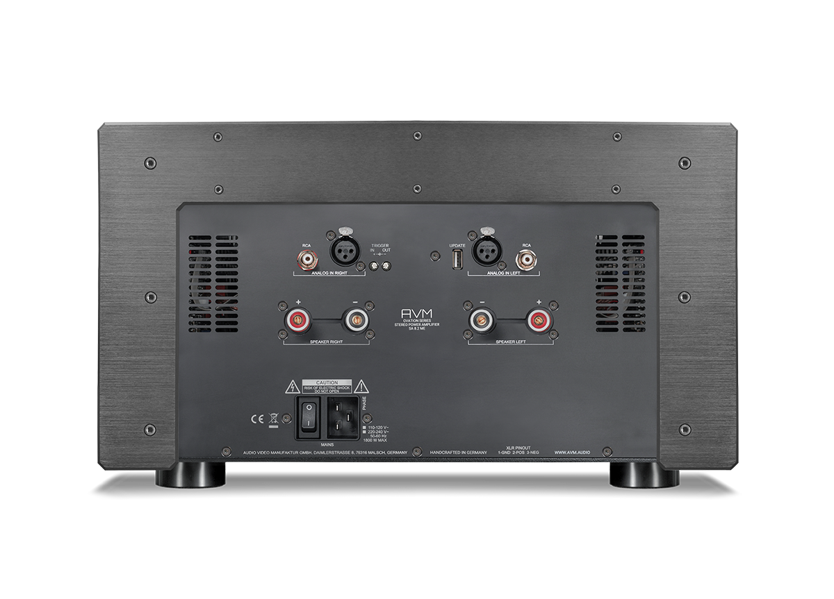 AVM OVATION SA 8.3 Lite 銀色背板與電源連接細節