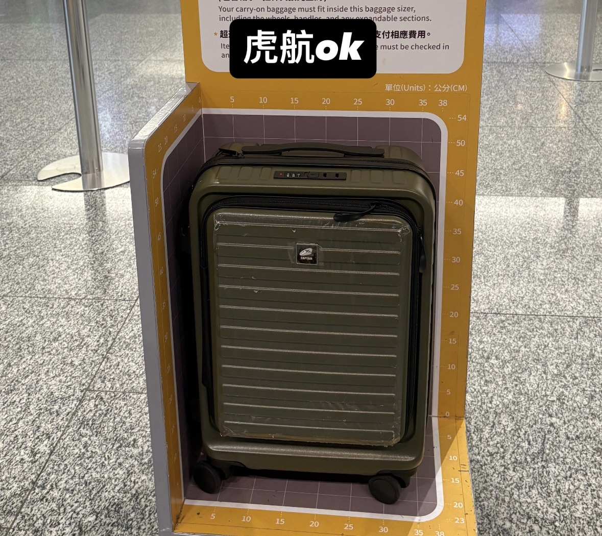 Captain虎航登機箱達爾文