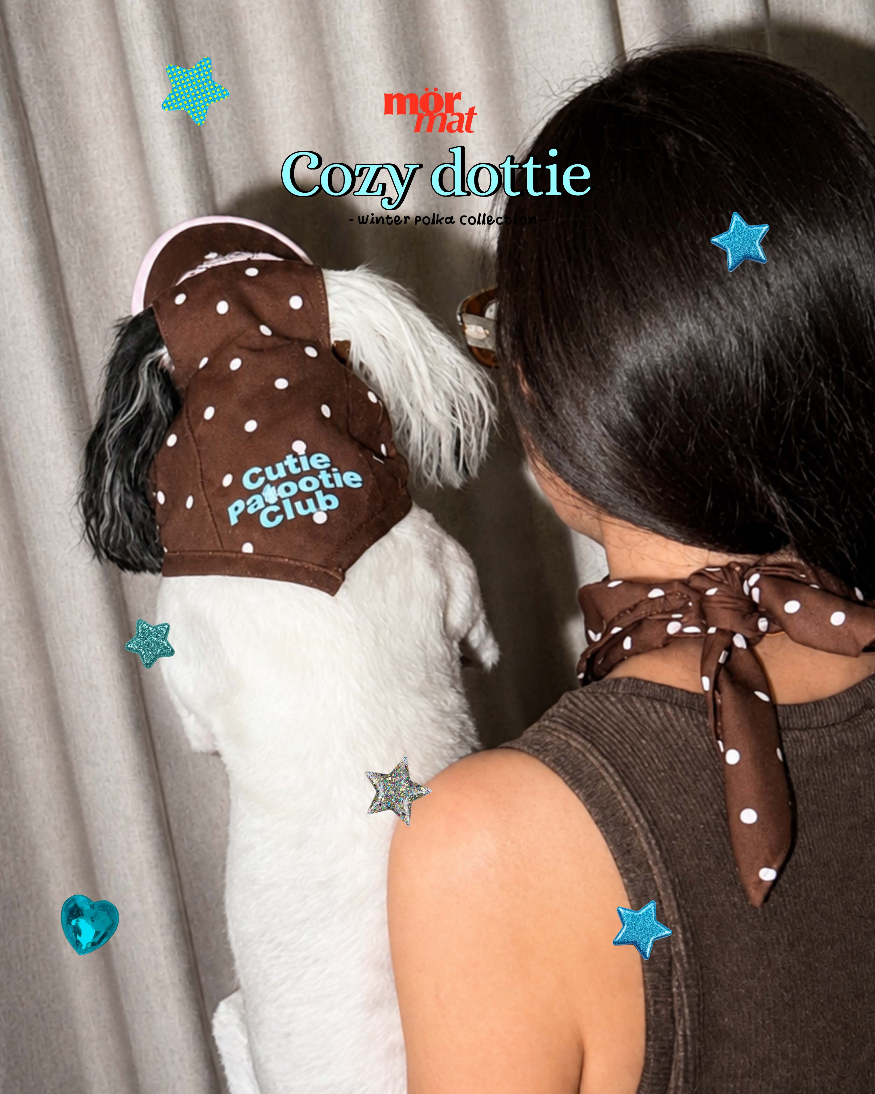 Mormat｜Cozy Dottie 復古波點親子裝 大人綁巾