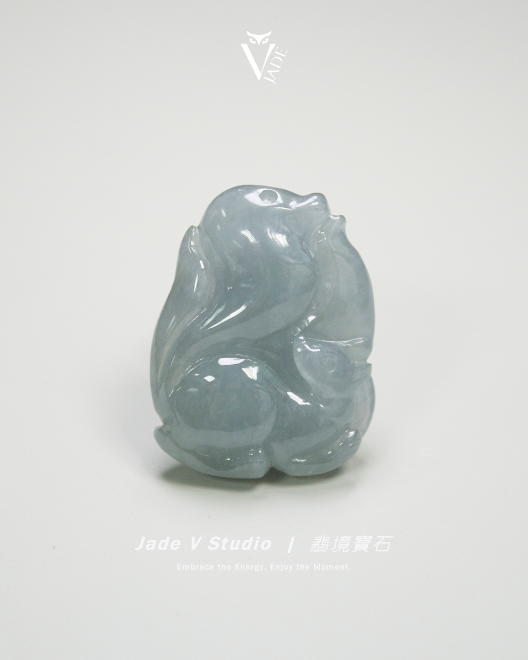 【JadeV｜翡境寶石】糯冰 藍水 九尾狐 翡翠
