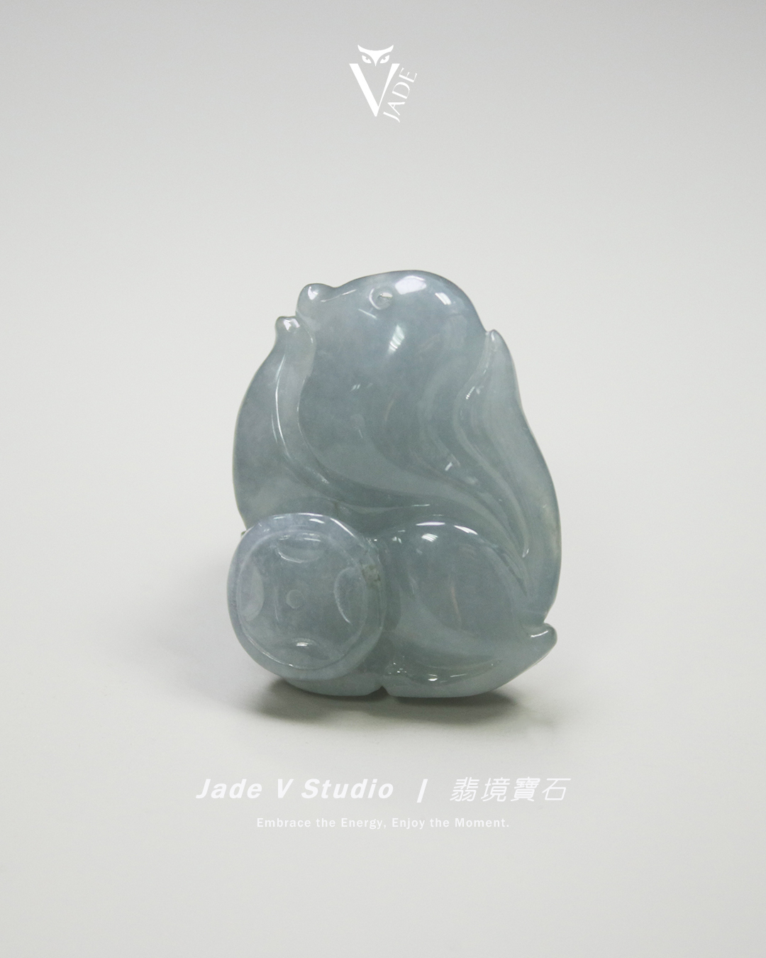 【JadeV｜翡境寶石】糯冰 藍水 九尾狐 翡翠