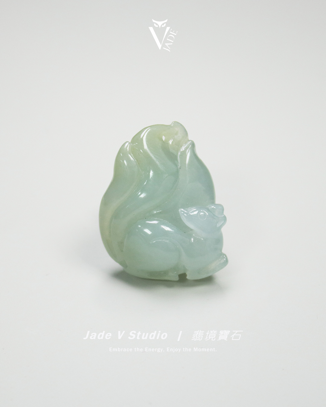 【JadeV｜翡境寶石】糯冰 雙彩 九尾狐 翡翠