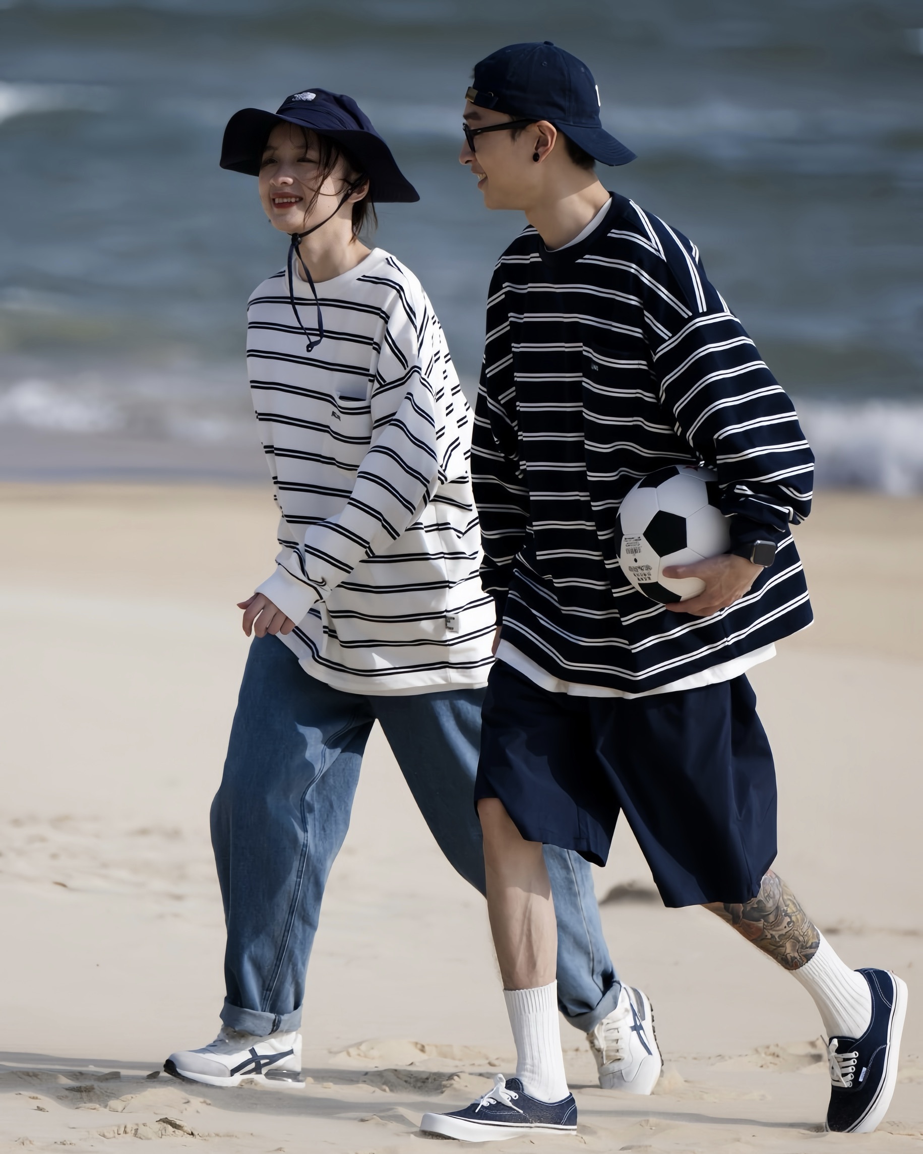#預購 BELLKENIDEA CityBoy 條紋廓形復古 寬鬆長袖 BK20226 兩色