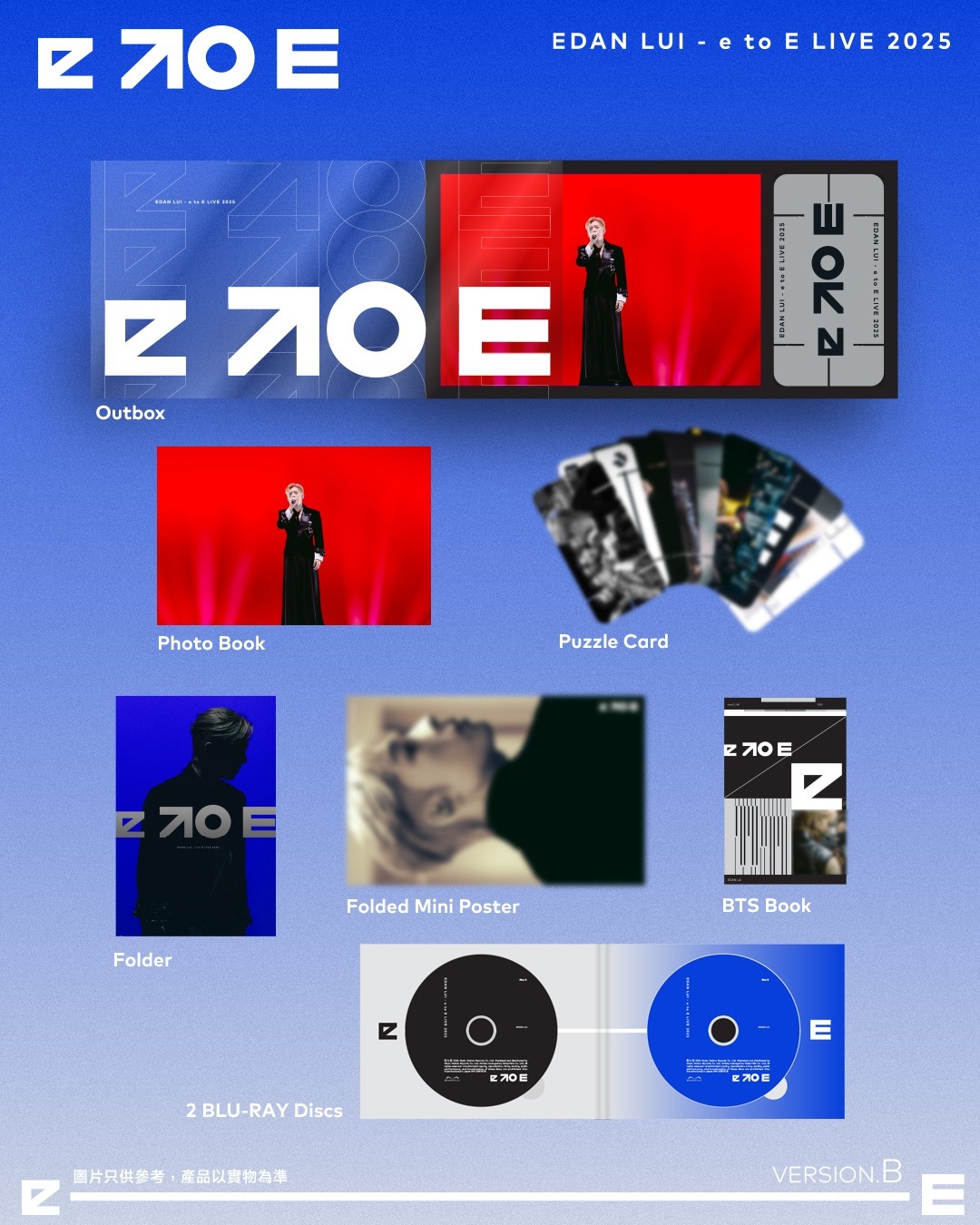 新貨預購: 呂爵安 EDAN LUI “e to E” LIVE 2025 (2Bluray) ver B