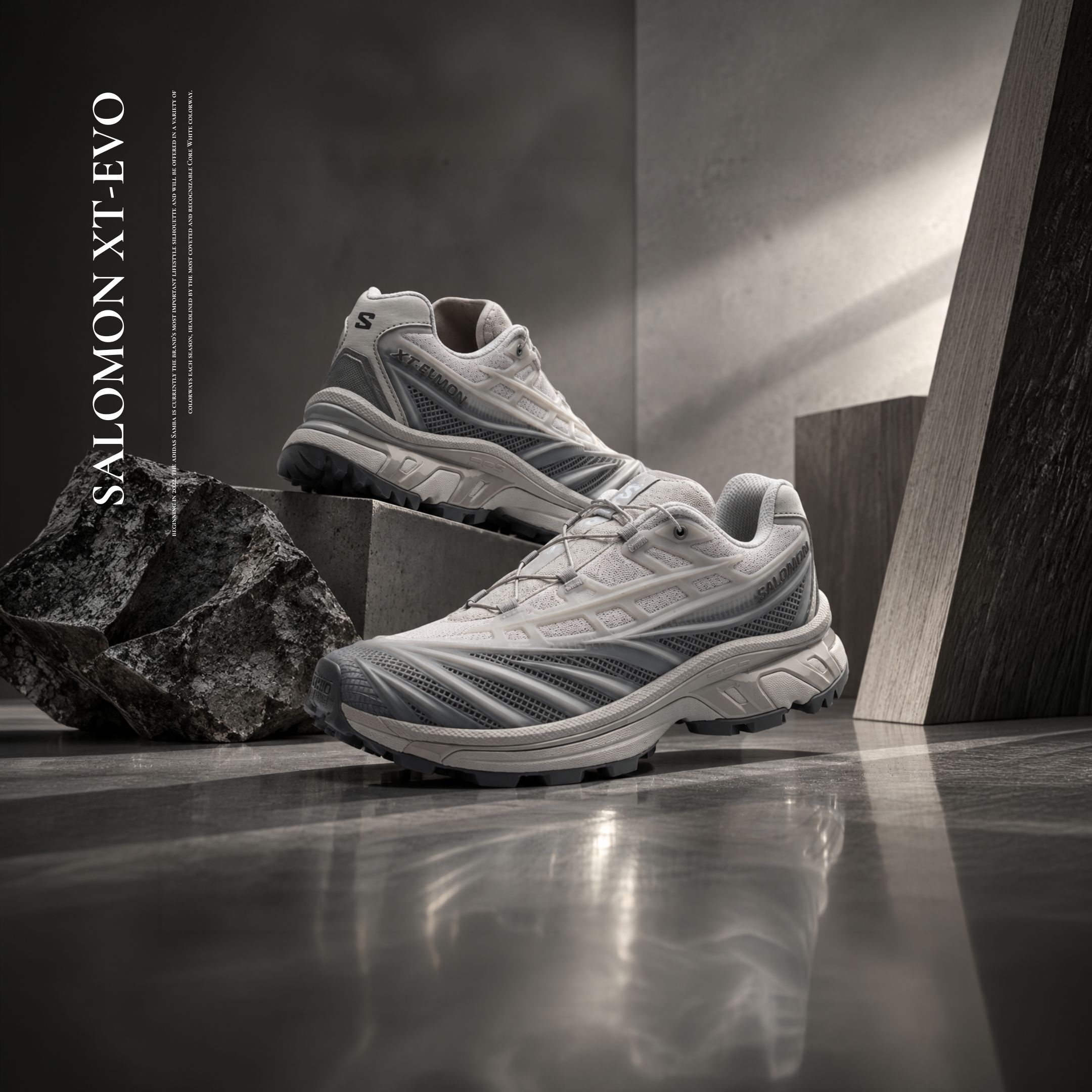 NICEDAY 代購 SALOMON 索羅門 XT-EVO 灰 合金灰 白灰 灰白 復古 機能 慢跑 L45419100