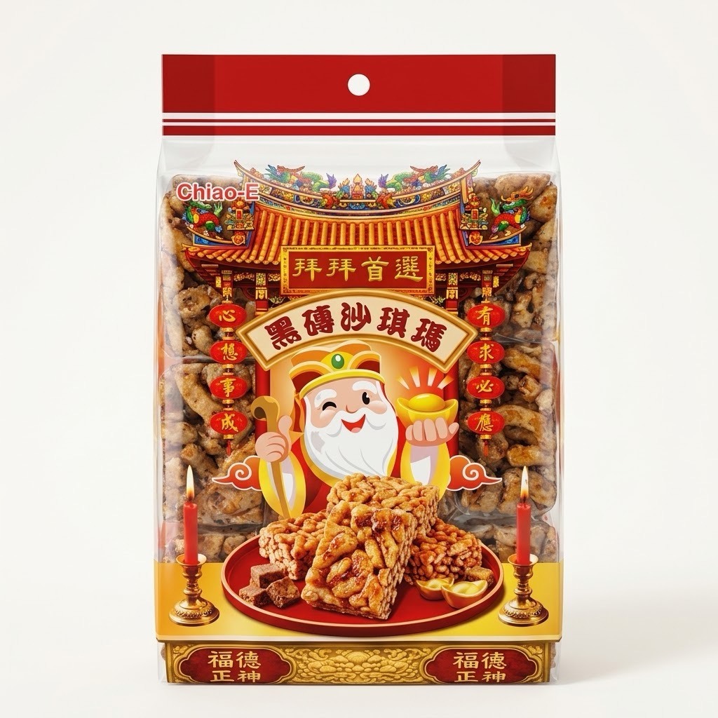 土地公金磚沙琪瑪 300g 葡萄 黑糖