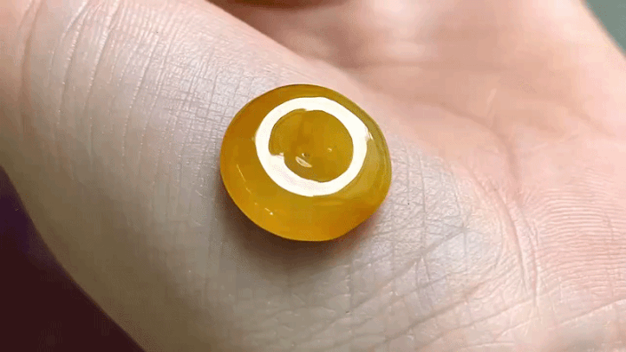 91471 翡翠黃金平安扣 (14.3mm直徑)