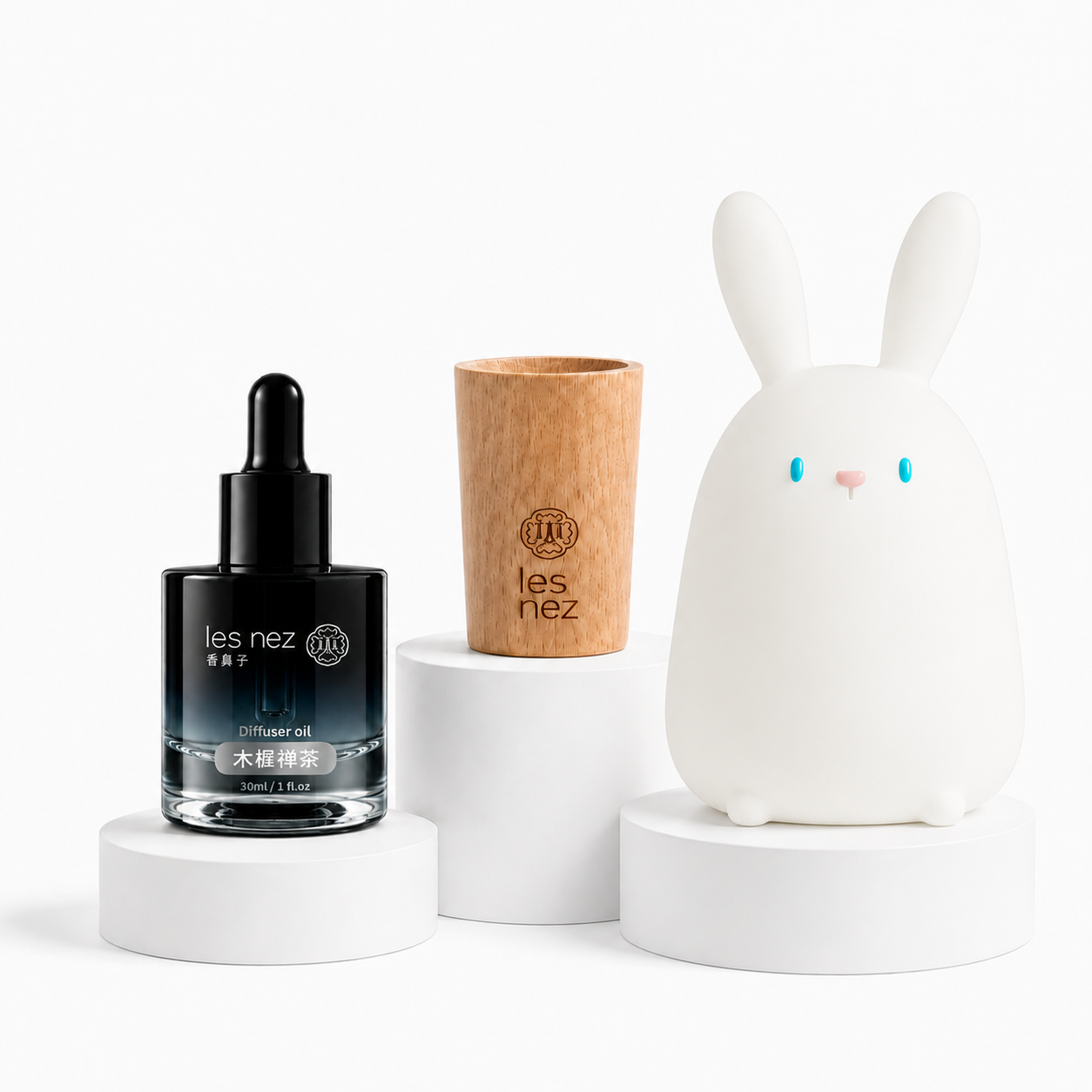 les nez Woody Scent and Tap-tap Lamp Gift Set