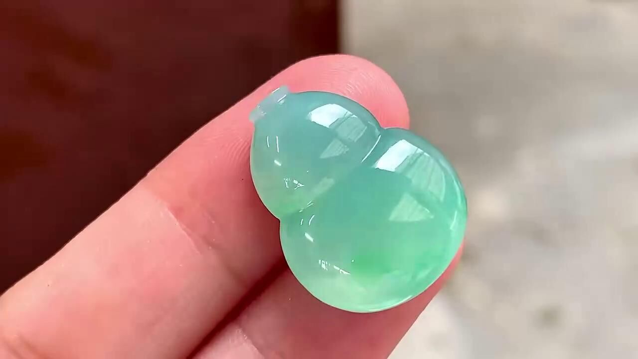 翡翠薄荷綠葫蘆,天然翡翠A玉, 緬甸玉, Jade, Jadeite