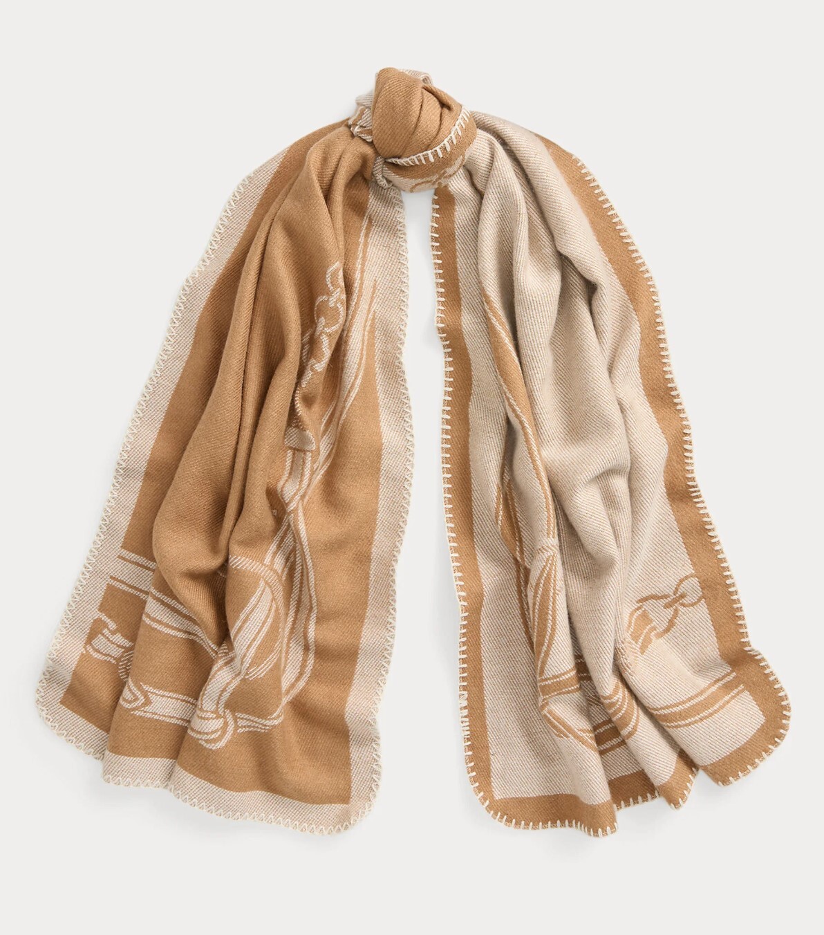 Lauren Belting-Motif Jacquard Blanket Scarf #現貨