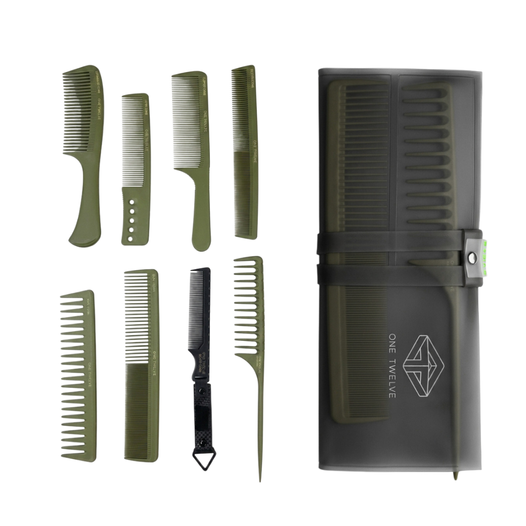 ONE TWELVE - 髮型師專業梳具 8 件組