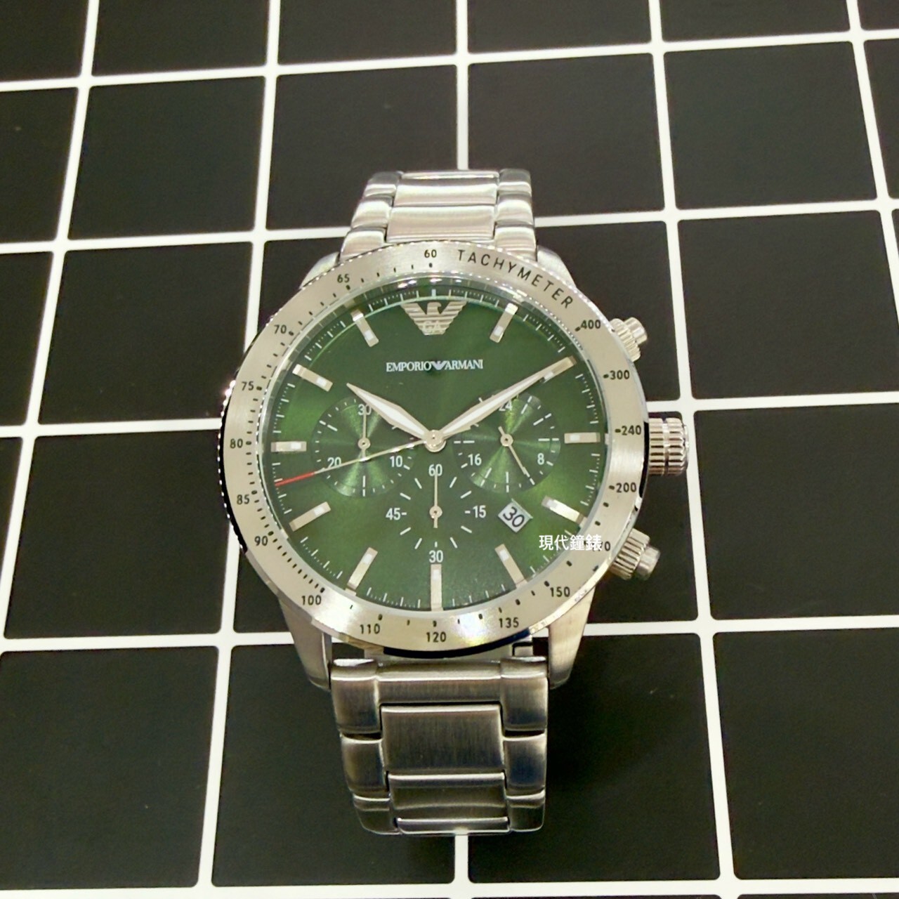 【EMPORIO ARMANI】MARIO 男士腕錶套裝 AR80088SET 43mm 現代鐘錶