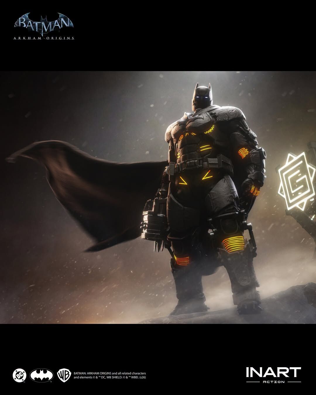 INART Action – Batman: Arkham Origins – 蝙蝠俠（XE Suit）可動人偶 - INART 香港授權經銷商