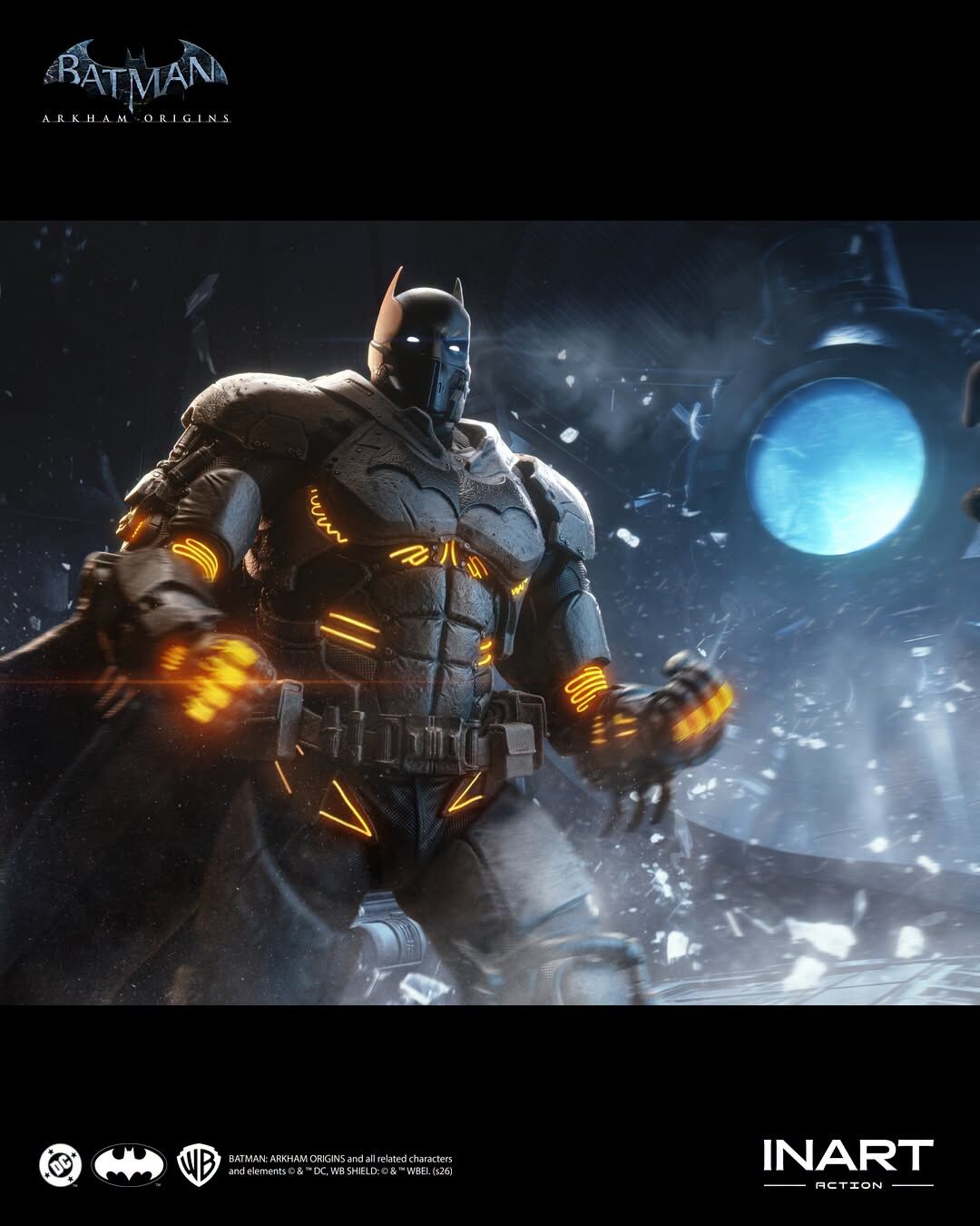 INART Action – Batman: Arkham Origins – 蝙蝠俠（XE Suit）可動人偶 - INART 香港授權經銷商