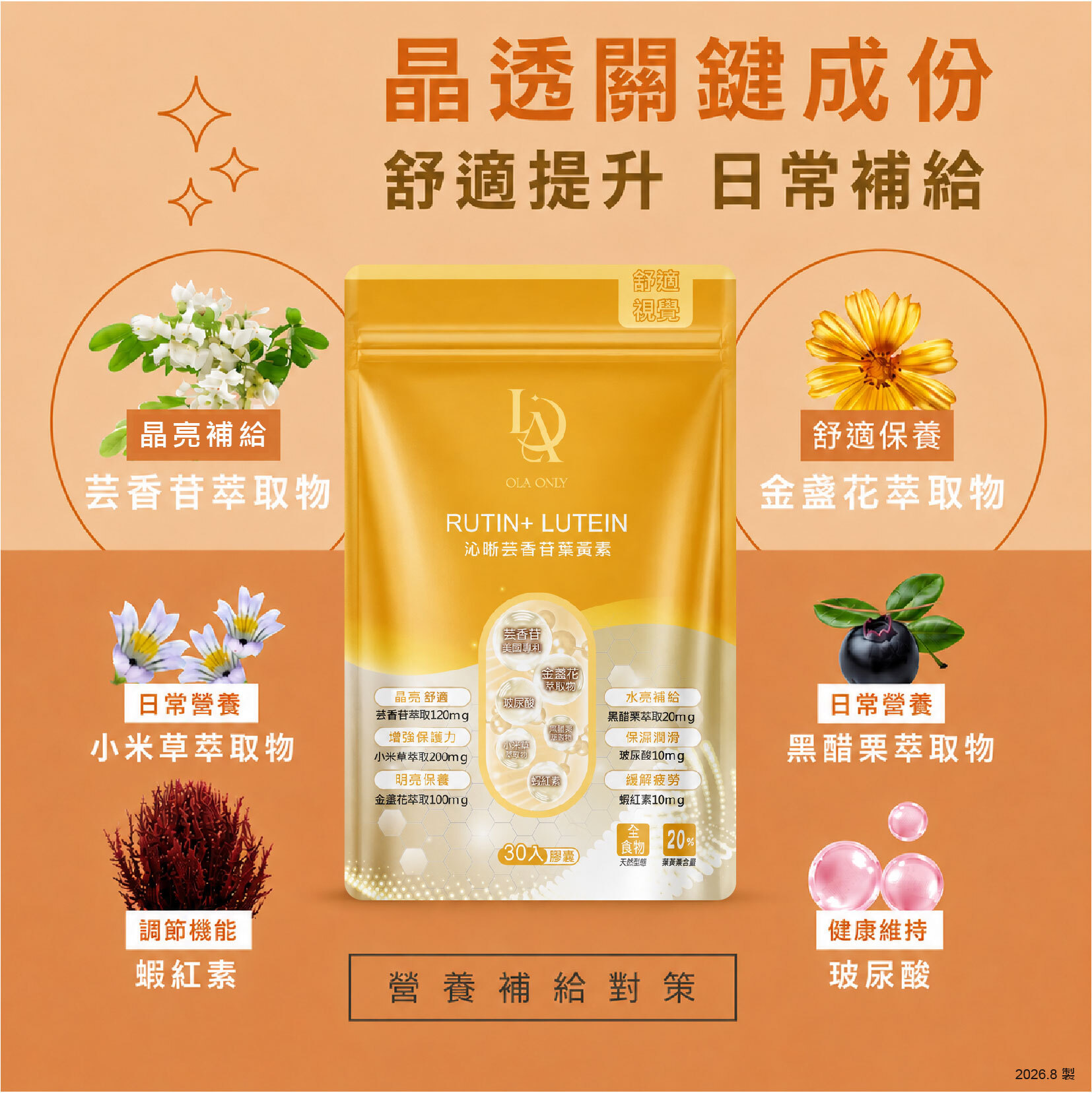 沁晰芸香苷葉黃素