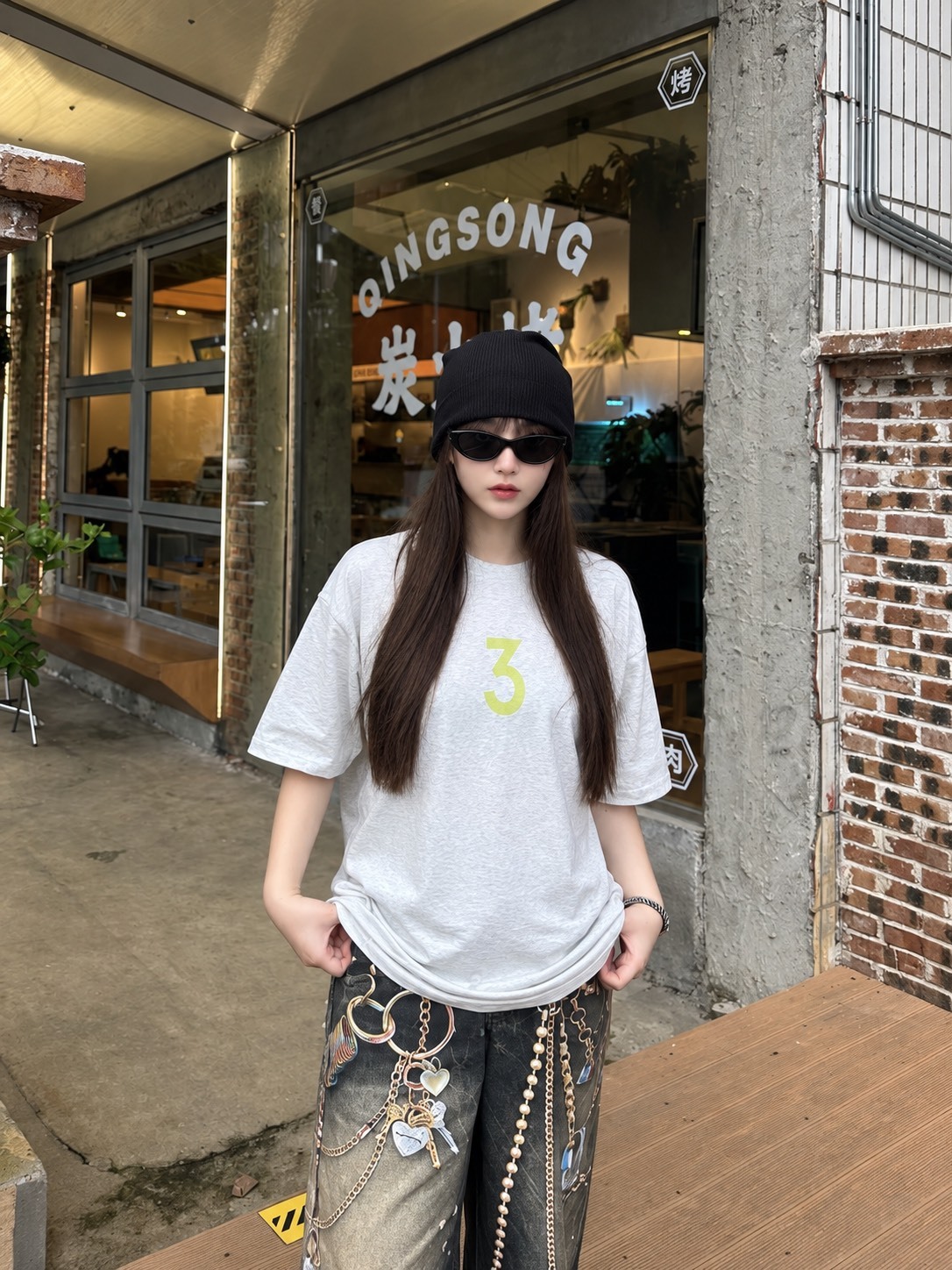 INNERSECT 多巴胺漸變原點 圓領 短袖 男女同款