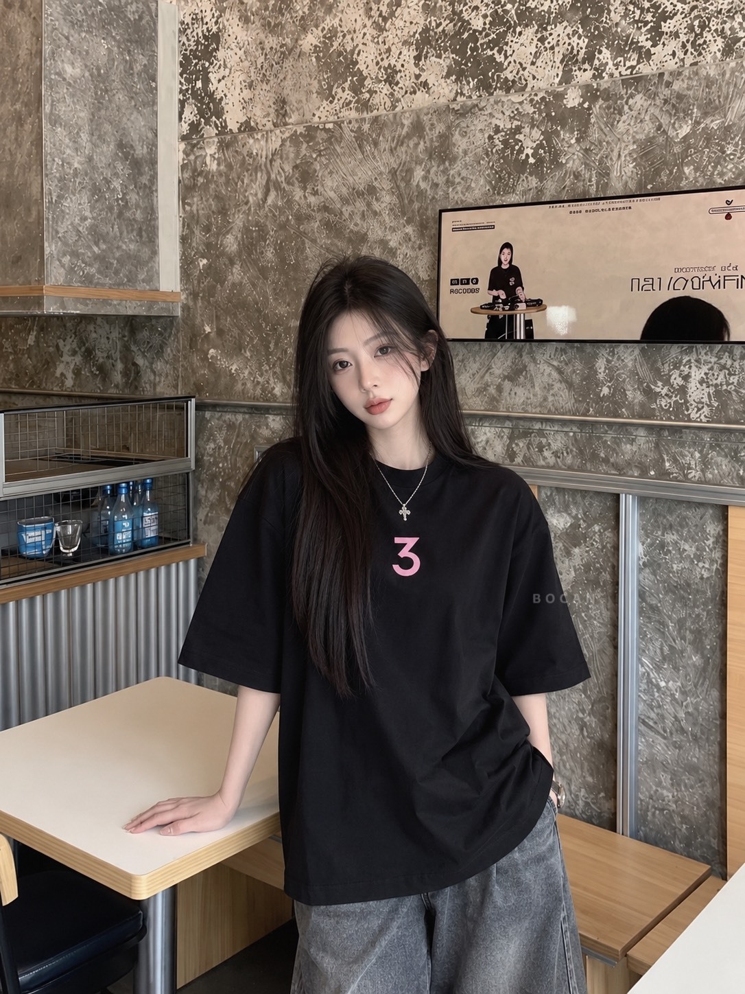 INNERSECT 多巴胺漸變原點 圓領 短袖 男女同款
