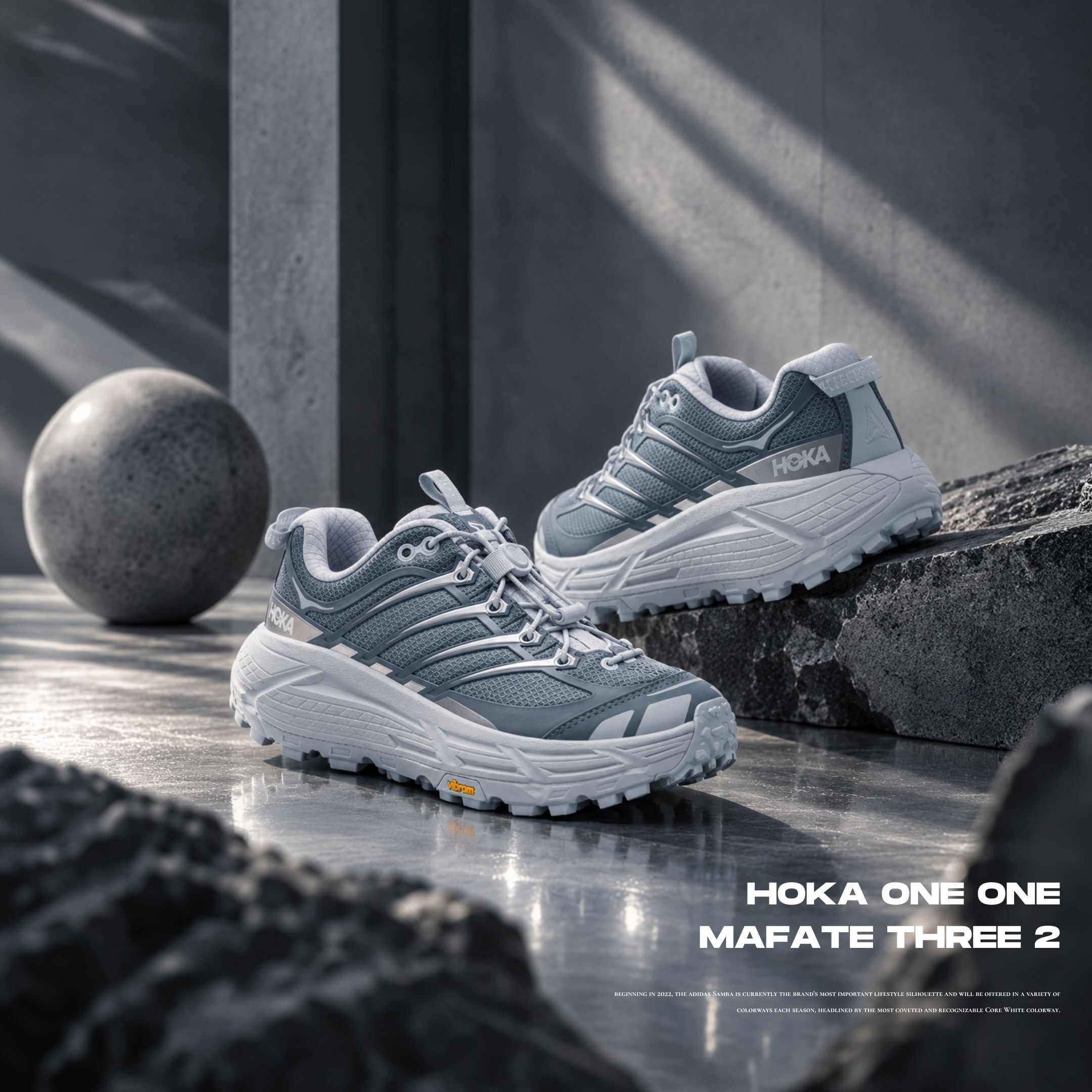 NICEDAY 代購 HOKA ONE ONE Mafate Three 2 冰藍 藍 藍色 灰藍 機能 工裝 1141572-WSHD