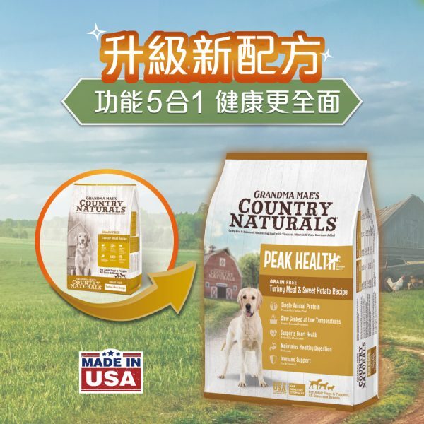 Country Naturals 無穀物火雞低敏(幼犬&成犬糧) 25LB [白底黃]