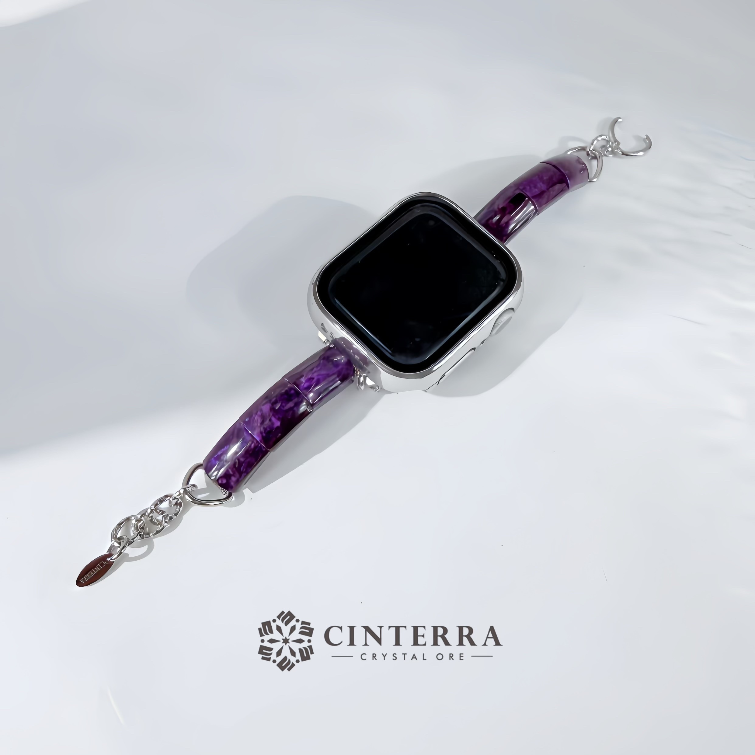 南非濃紫舒俱萊錶帶｜Apple Watch 錶帶｜水晶錶帶