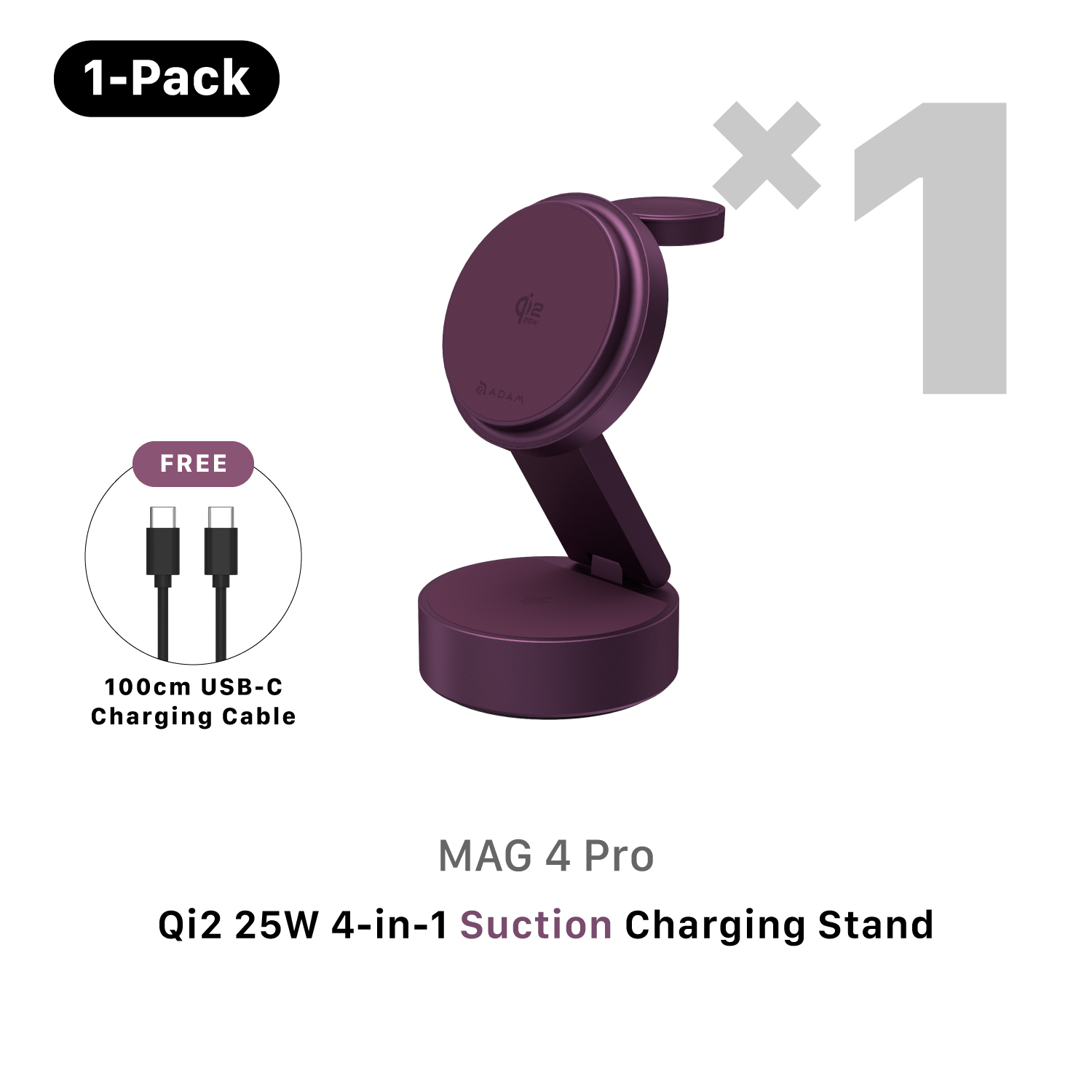 [PRE-ORDER] MAG 4 Pro Qi2 25W 4-in-1 Suction Charging Station