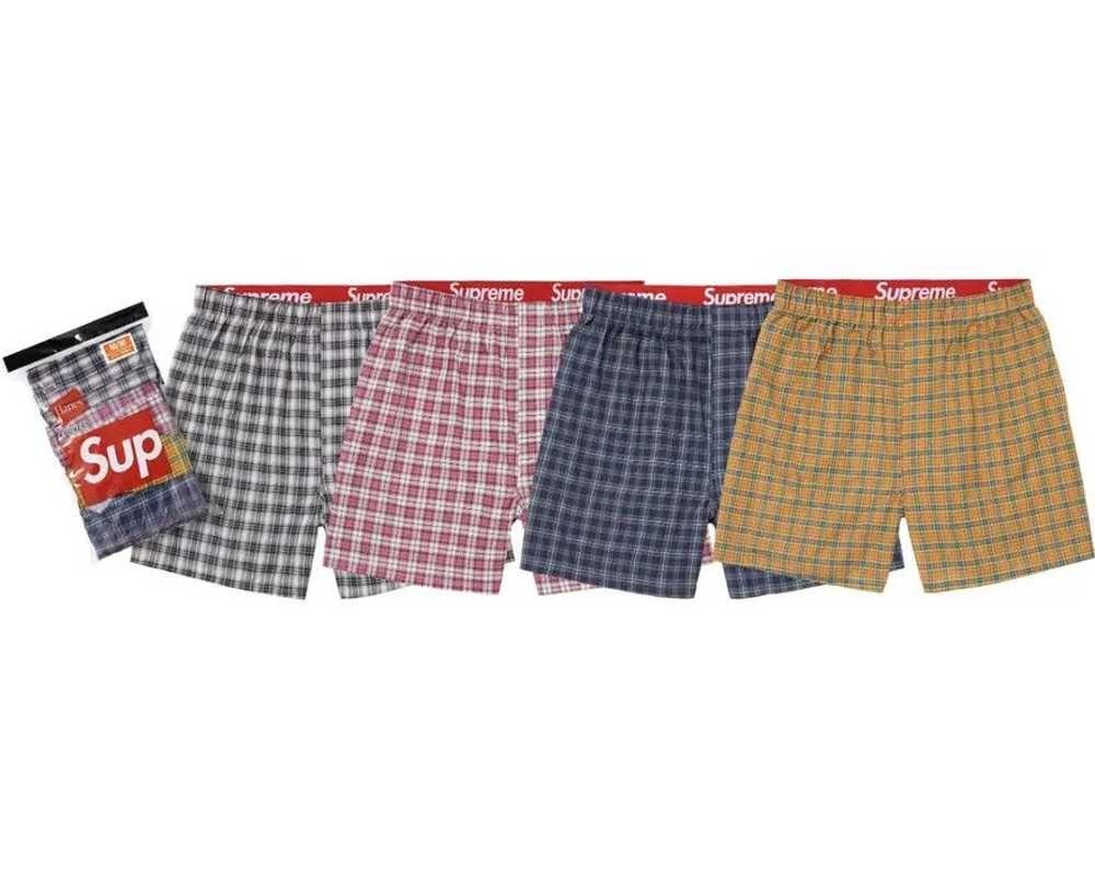Supreme x Hanes Plaid Boxers (4 Pack)