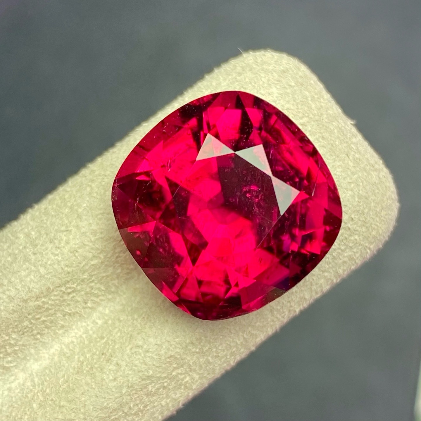 Collector-Grade | Cushion-Cut Rubellite Tourmaline Loose Stone