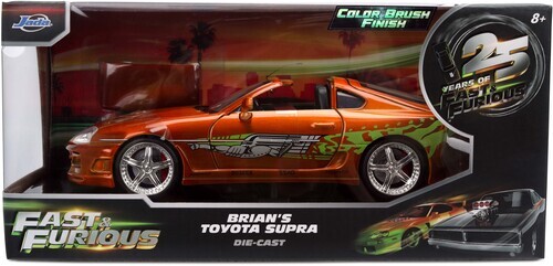 玩命關頭1:24合金車25周年紀念款 1995 豐田 Toyota Supra 橘色拉絲塗裝 JD37703
