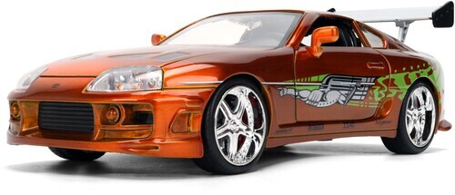 玩命關頭1:24合金車25周年紀念款 1995 豐田 Toyota Supra 橘色拉絲塗裝 JD37703