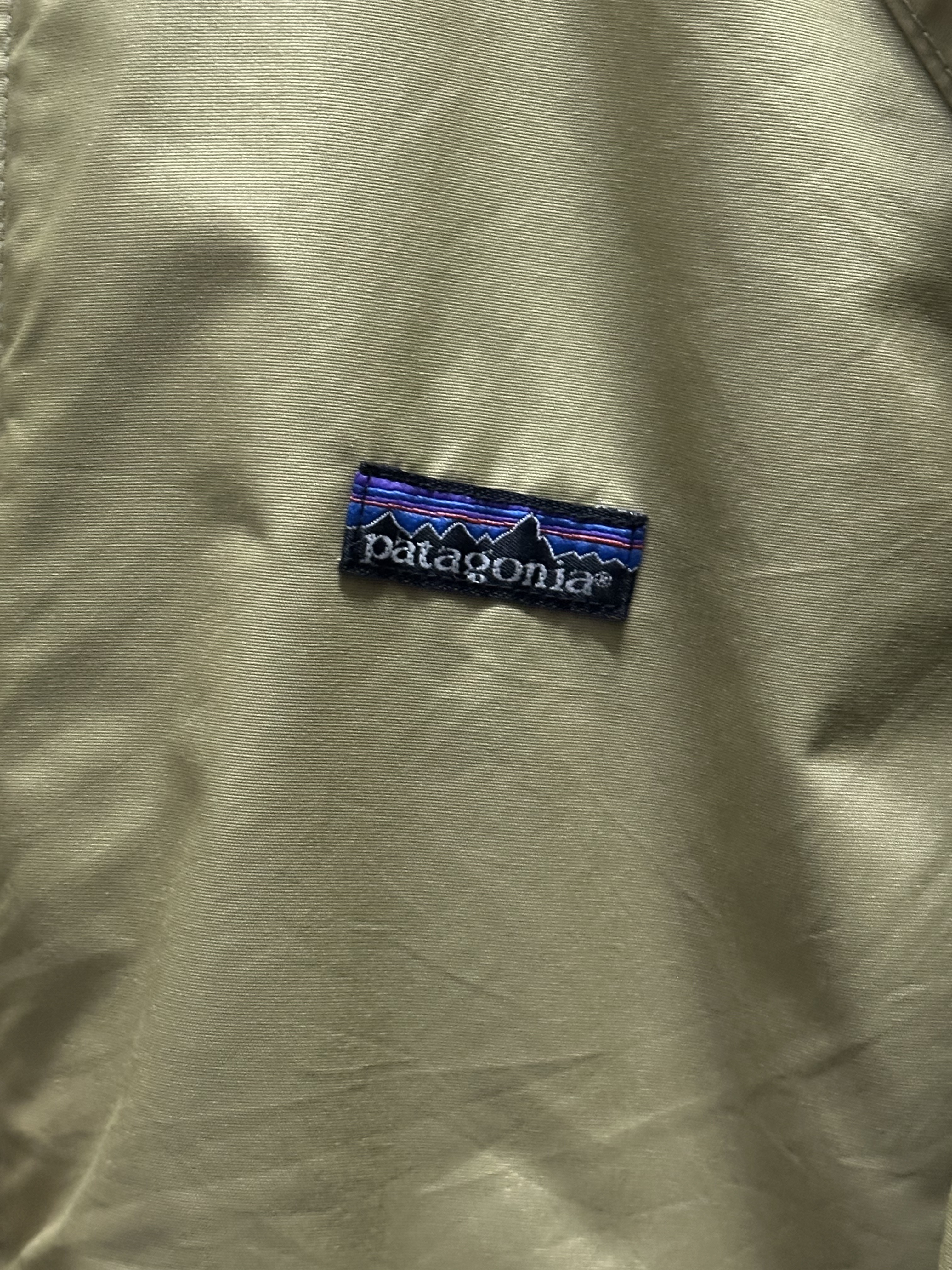 80’s PATAGONIA Shelled Synchilla Jacket TAN X NAVY *Triangle Tag