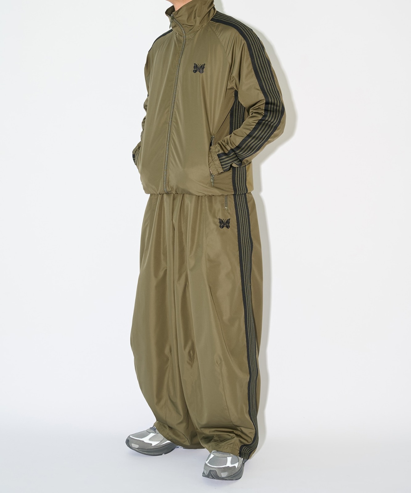 現貨|NEEDLES 別注 Track Jacket - Nylon Polyester | KHAKI