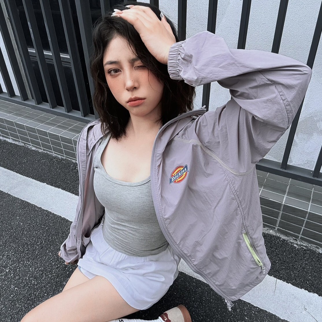 Dickies UPF50+ 戶外防曬連帽外套 涼感速乾輕量運動防風外套 DKU262MSS557-YG