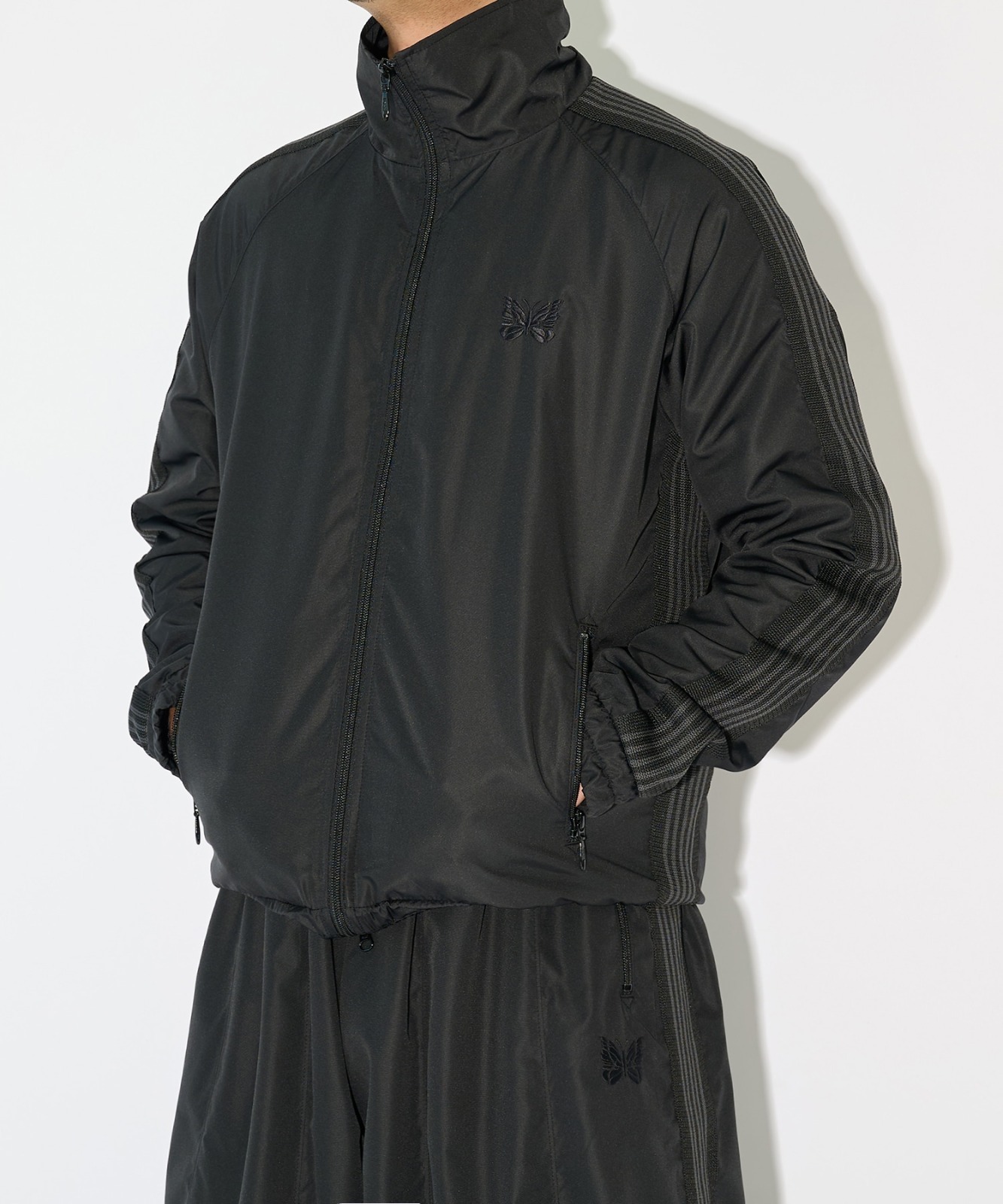 現貨|NEEDLES 別注 Track Jacket - Nylon Polyester | BLACK