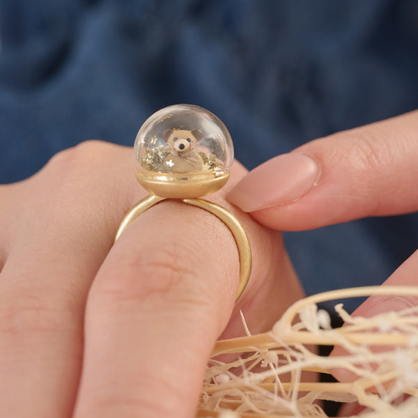星星隕落熊仔戒指