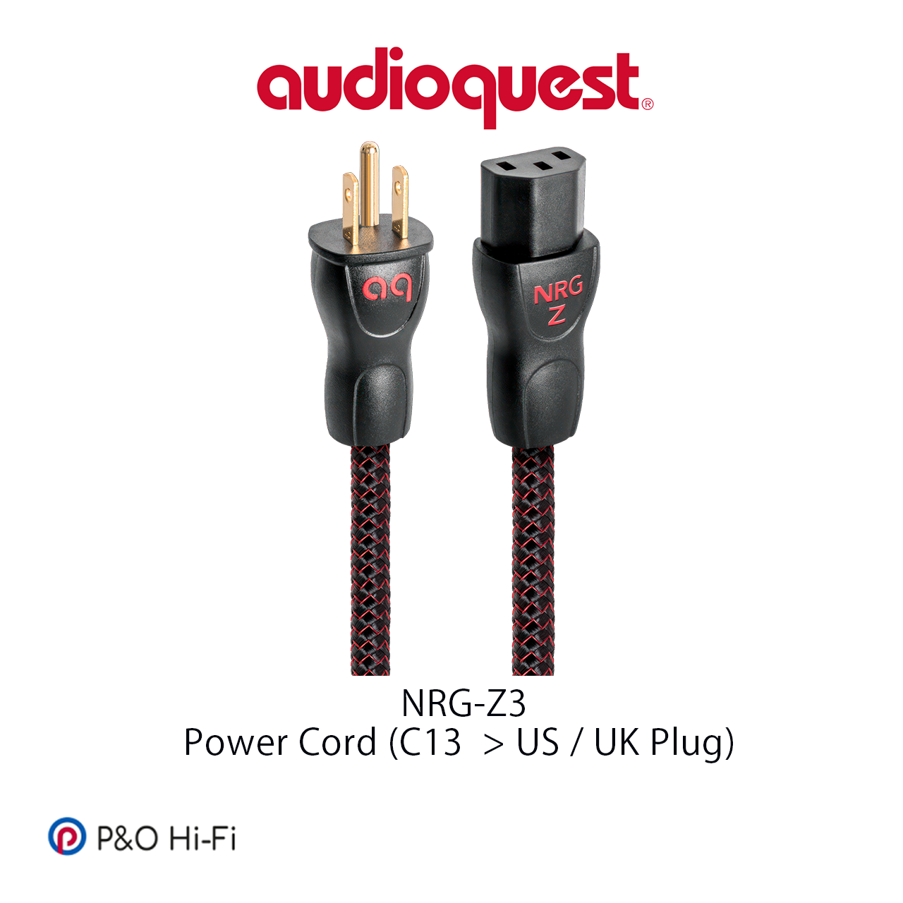 AudioQuest NRG-Z3 X 系列電源線 (C13 > US / UK Plug) (2M)