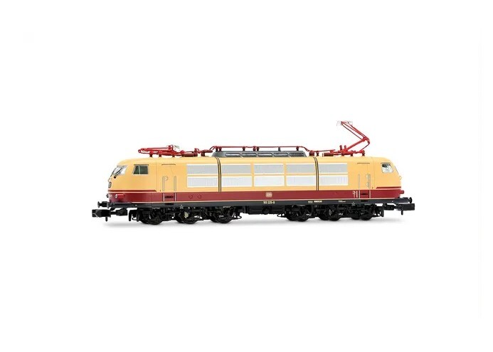 Arnold HN2641S N scale DB, electric locomotive class 103, long bodyshell, black chassis, with Multiprotocol Sound Decoder
