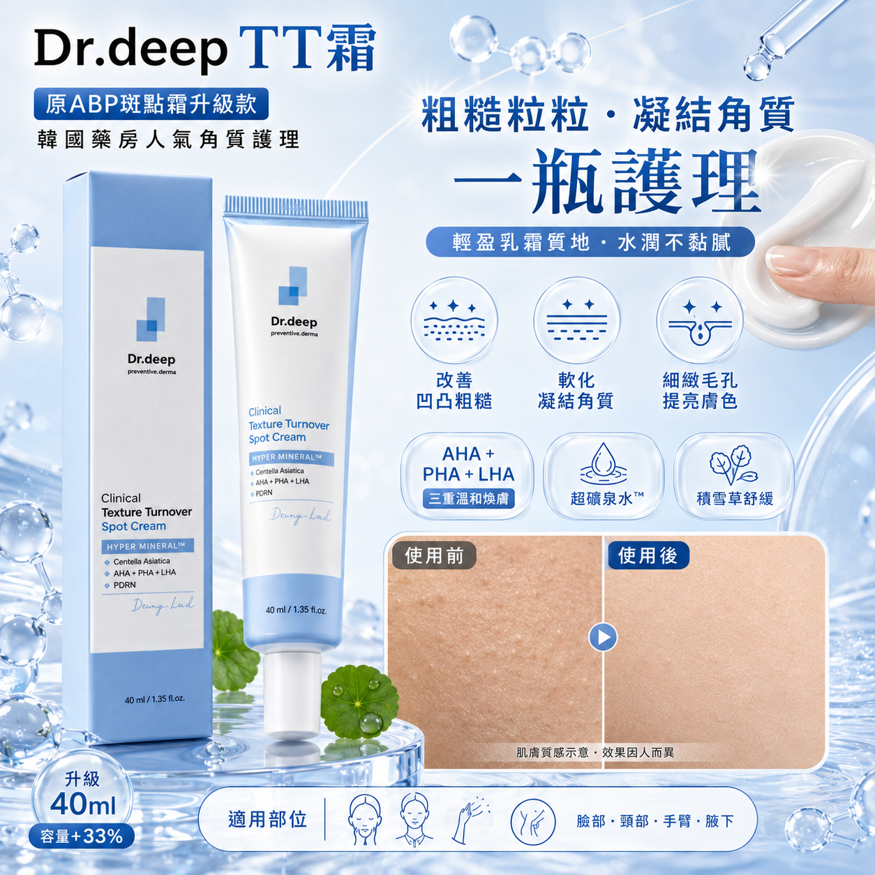 【韓國預訂】KRD090401 Dr.deep TT 點點霜｜原ABP斑點霜升級款｜40ml
