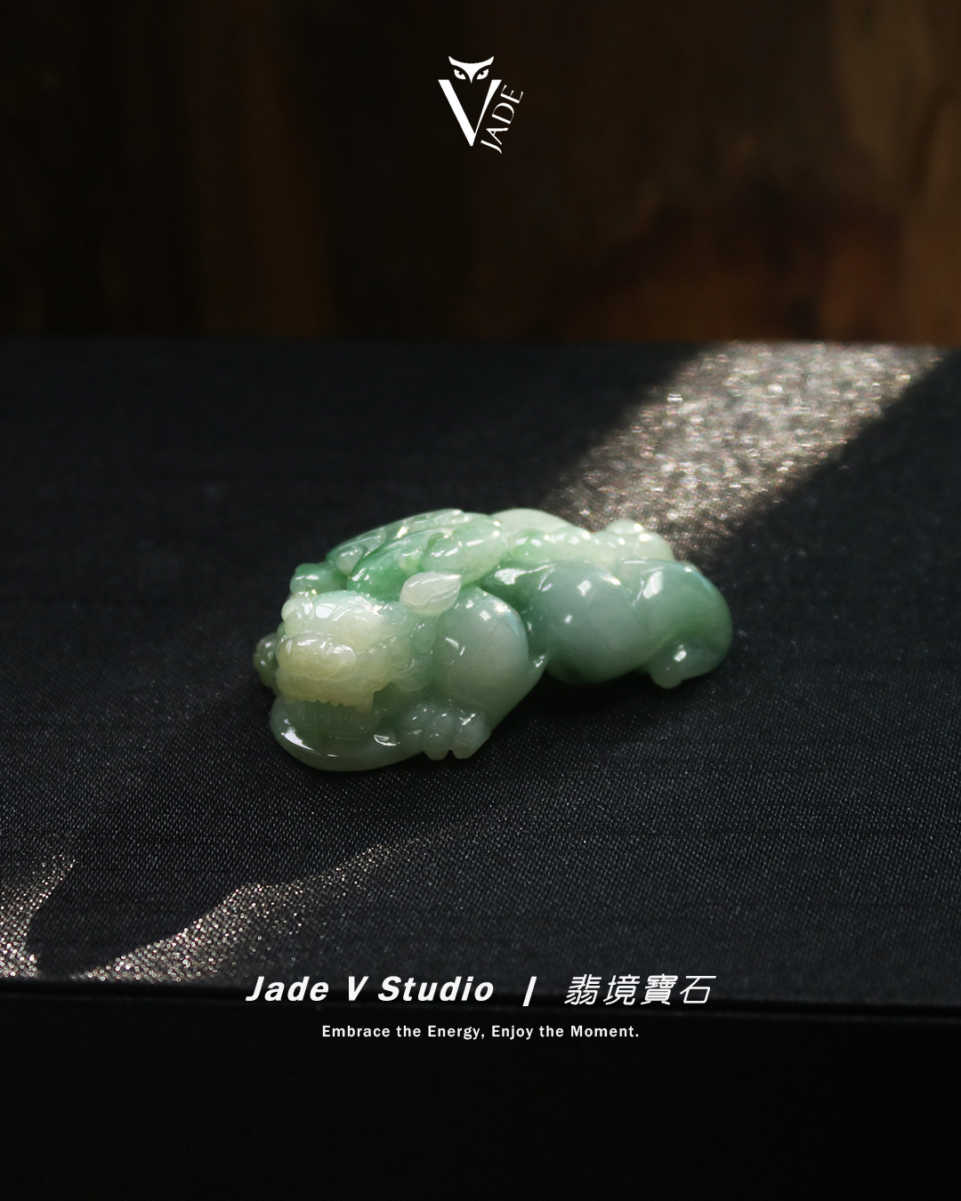 【JadeV｜翡境寶石】糯冰 雙彩 貔貅 翡翠