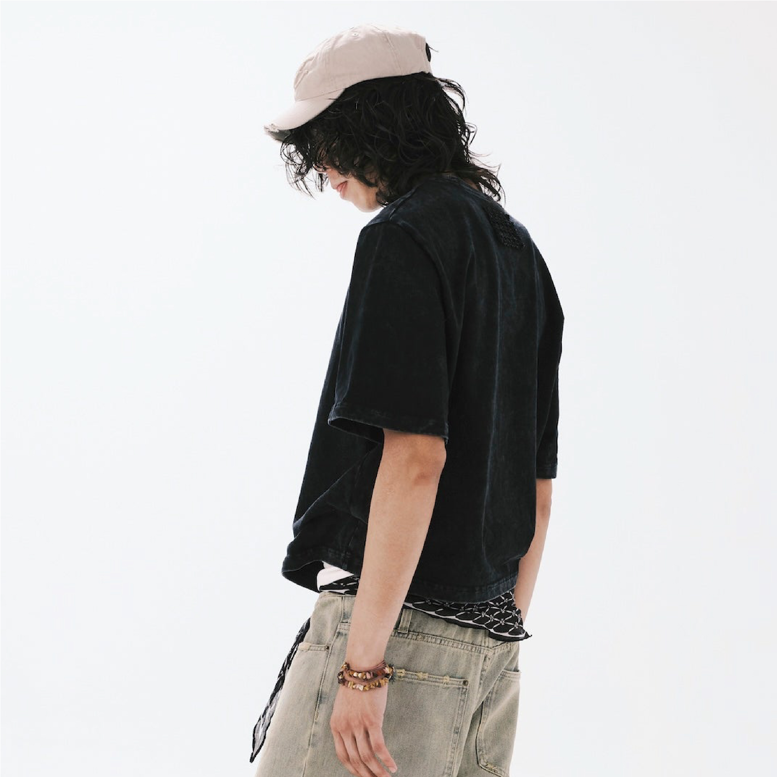 ANOWHEREMAN Washed Cropped Tee