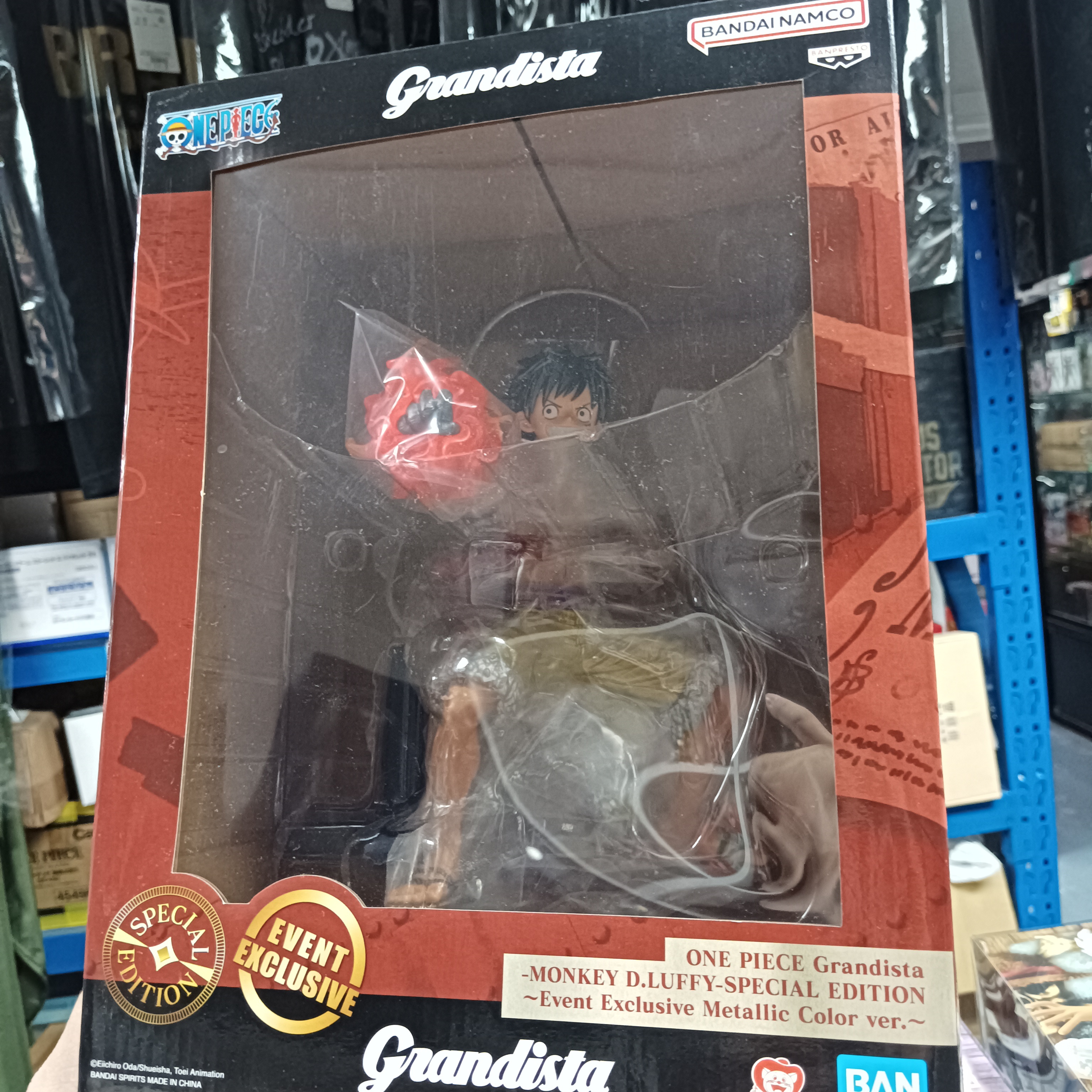寄賣-其它-Grandista one piece 路飛 Event exclusive 金屬色