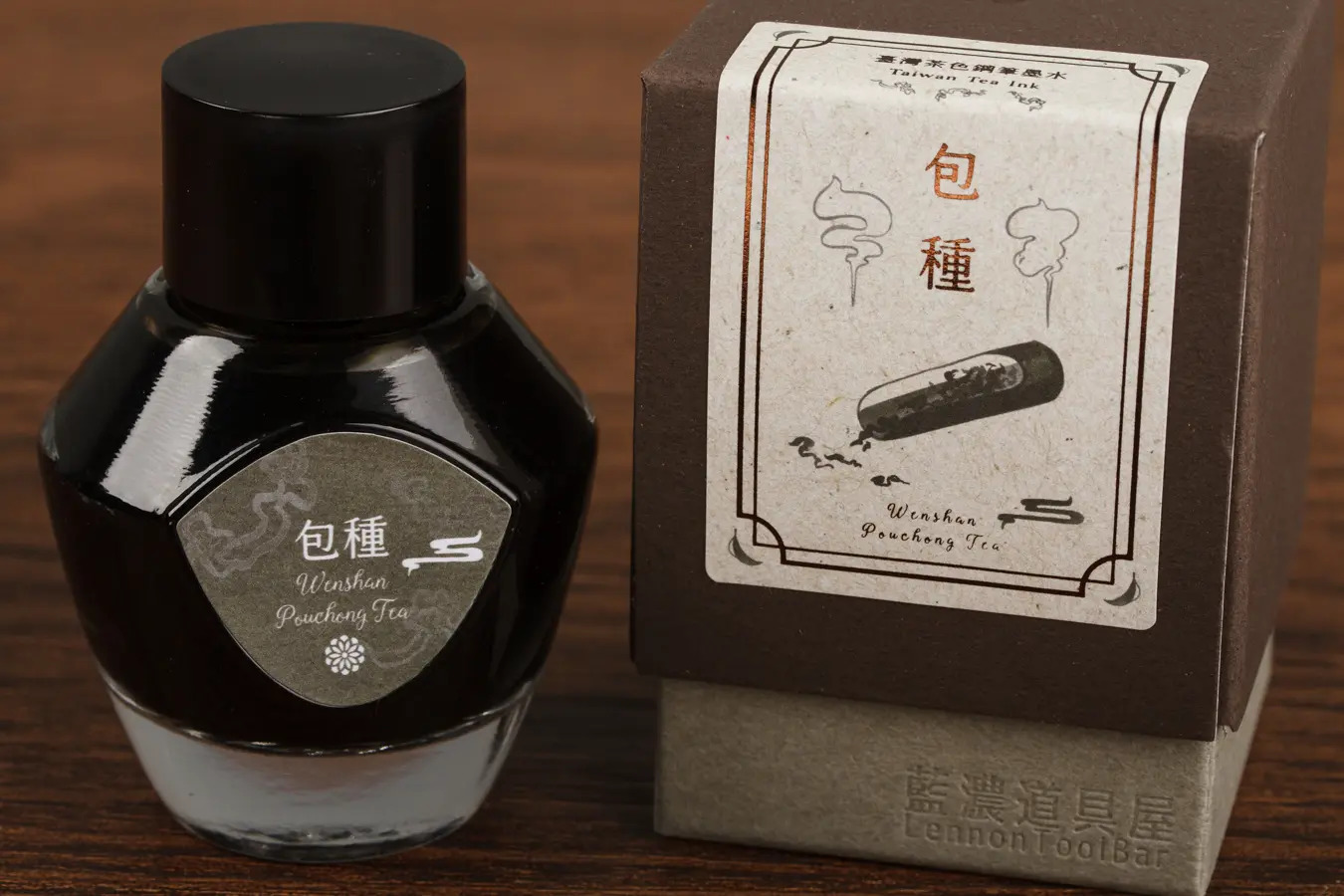 包種茶 臺灣茶色 35ml 鋼筆用墨水｜藍濃道具屋 台灣