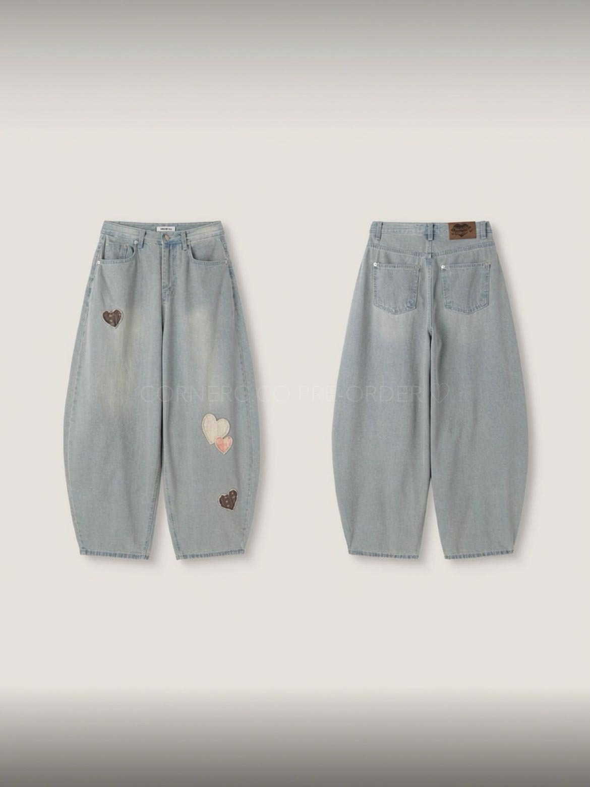 【網站限定優惠】Hearts Collage彎刀褲