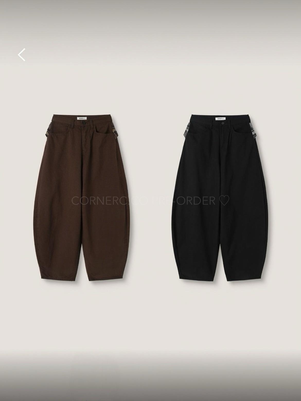 【網站限定優惠】Vintage Checkered Belt彎刀褲