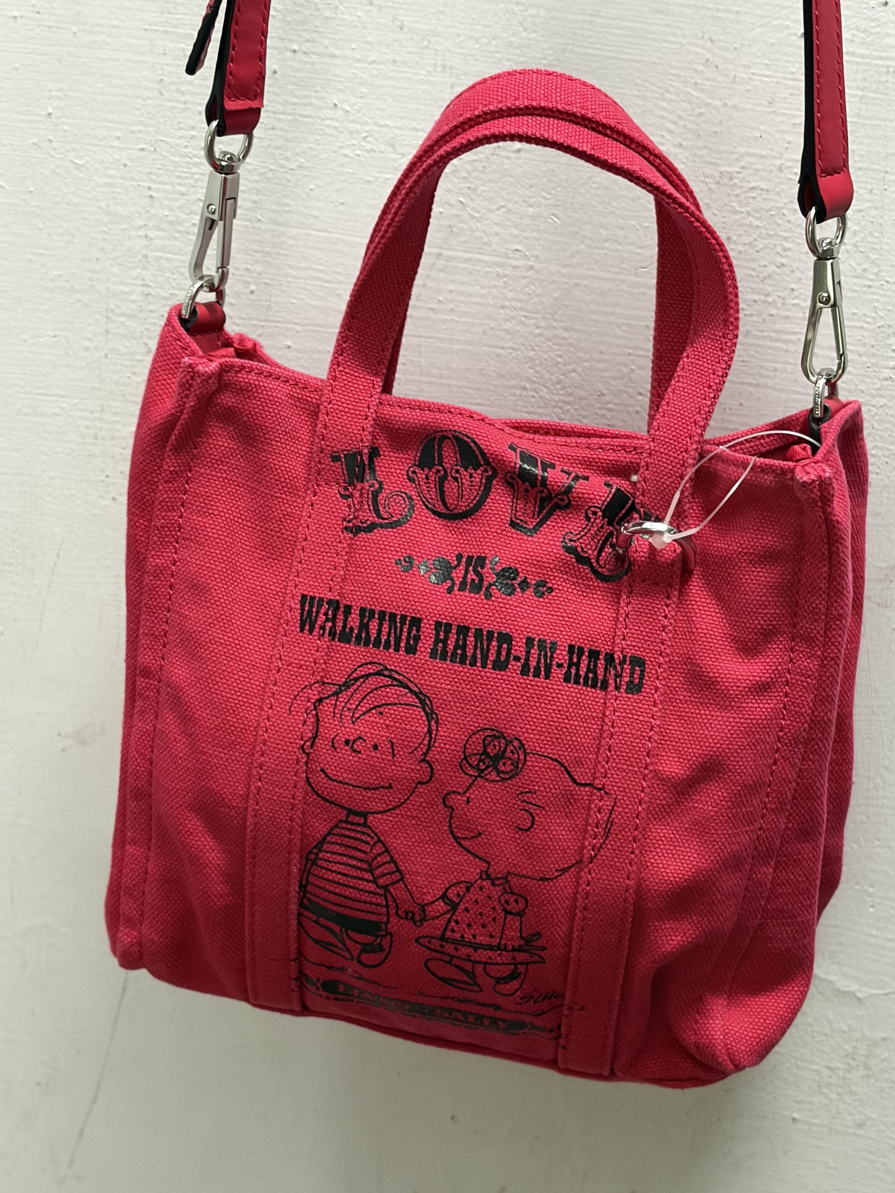 PEANUTS x MARC JACOBS LOVE WALKING Hand-in-Hand Mini Tote Bag