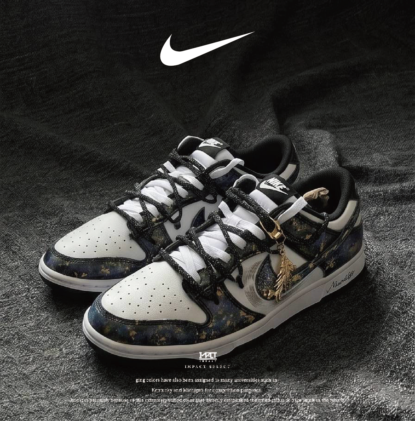 【訂製款 】NIKE 普羅米修斯 暗黑鎏金 暈染